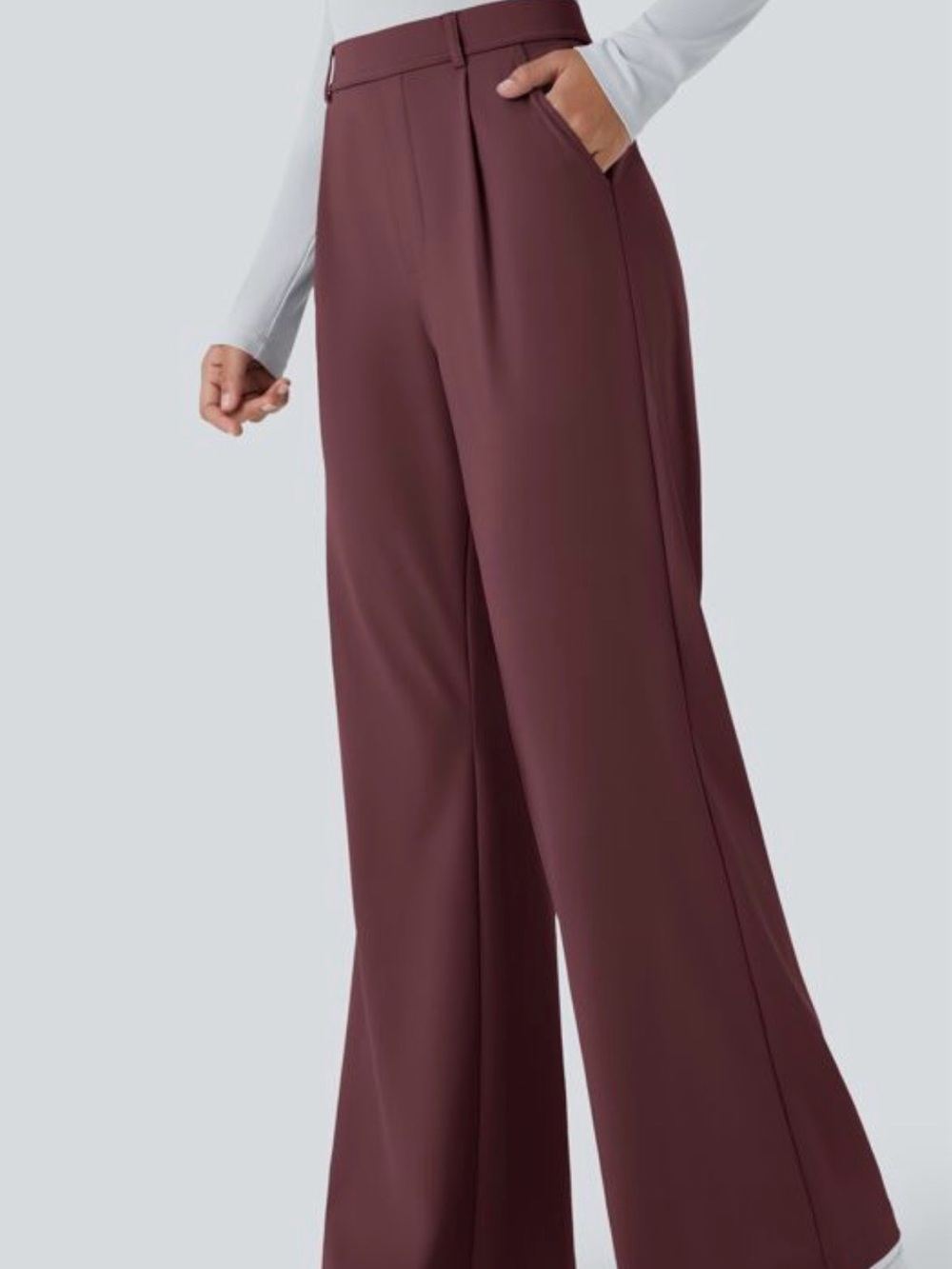 Halara Flex™ DayStretch High Waisted Pocket Work Flare Pants - Picture 3 of 10